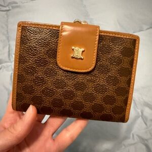 Celine Macadam Kisslock Compact Wallet